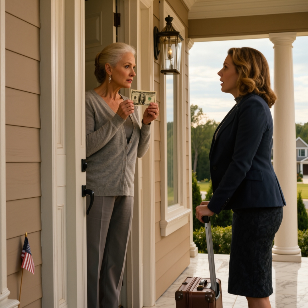 Two years ago, my daughter handed me $10, pushed me out of the house, and told me to figure out the rest on my own. Then she disappeared behind years of silence, lies, and excuses. Now she’s standing at my door, asking to move into my $900,000 home like none of that ever happened. I looked at her suitcase, then at her face, and said one sentence she was not ready to hear.