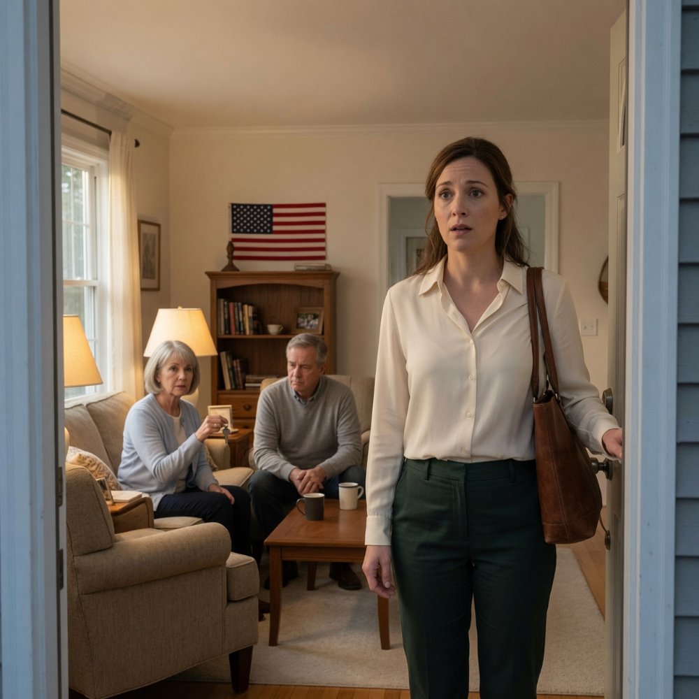 LA-I moved into my first house alone, then came home one night to find my parents sitting in the living room. When I asked how they got in, my mom waved a spare key I never gave her and said, “Now it’s family property, so let’s not make a big deal out of it.” I politely opened the front door, smiled, and replied…